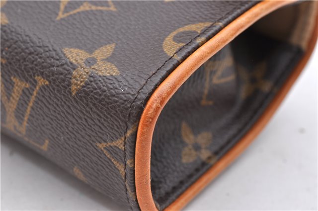 Auth Louis Vuitton Monogram Pochette Florentine Pouch Waist Bag M51855 LV 1340D