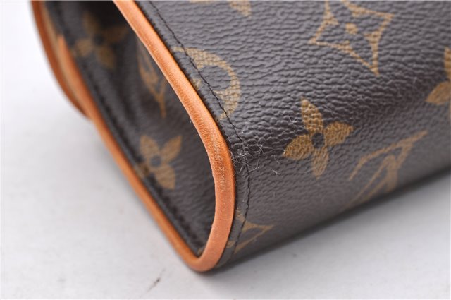 Auth Louis Vuitton Monogram Pochette Florentine Pouch Waist Bag M51855 LV 1340D