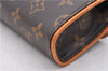 Auth Louis Vuitton Monogram Pochette Florentine Pouch Waist Bag M51855 LV 1340D