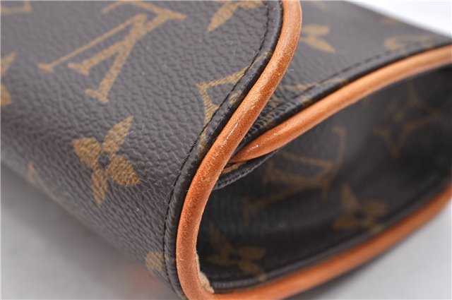 Auth Louis Vuitton Monogram Pochette Florentine Pouch Waist Bag M51855 LV 1340D