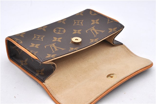 Auth Louis Vuitton Monogram Pochette Florentine Pouch Waist Bag M51855 LV 1340D