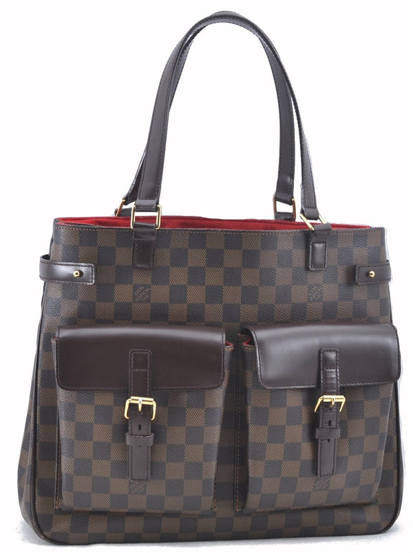 Authentic Louis Vuitton Damier Uzes Shoulder Tote Bag Purse N51128 LV 1340F