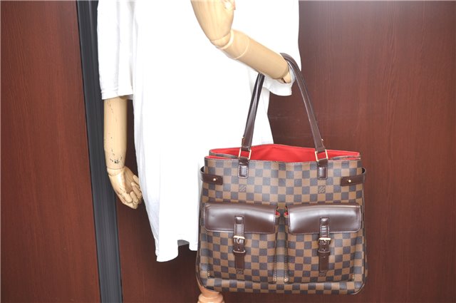Authentic Louis Vuitton Damier Uzes Shoulder Tote Bag Purse N51128 LV 1340F
