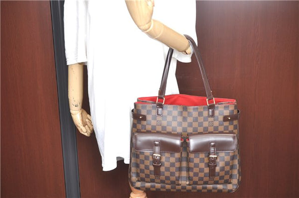 Authentic Louis Vuitton Damier Uzes Shoulder Tote Bag Purse N51128 LV 1340F