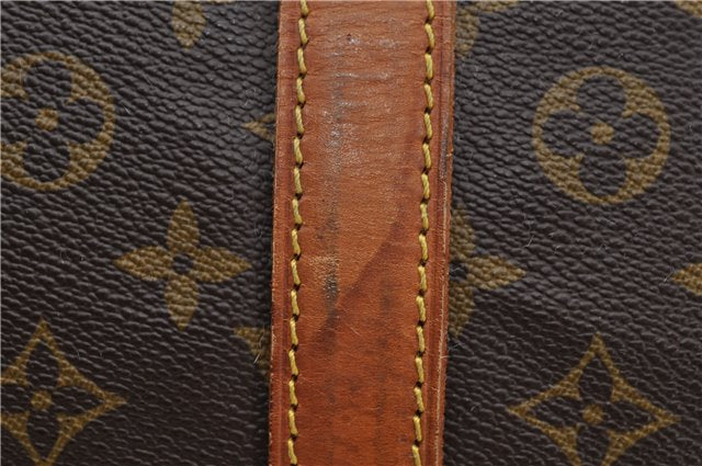 Authentic Louis Vuitton Monogram Sac Souple55 Hand Boston Bag M41622 LV 1341D
