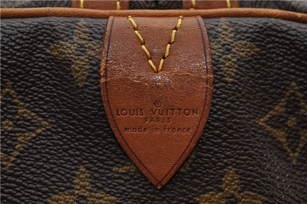 Authentic Louis Vuitton Monogram Sac Souple55 Hand Boston Bag M41622 LV 1341D