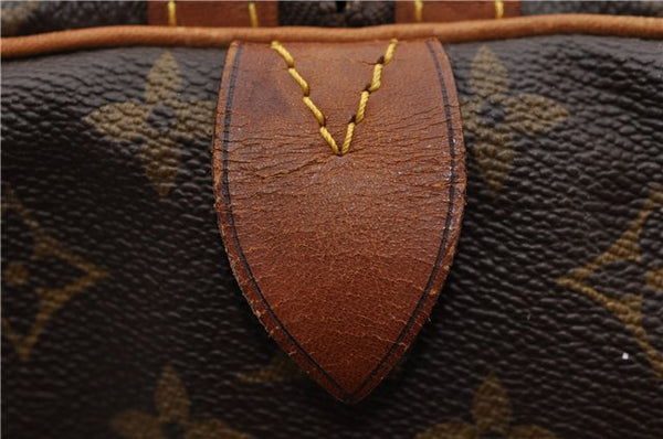 Authentic Louis Vuitton Monogram Sac Souple55 Hand Boston Bag M41622 LV 1341D
