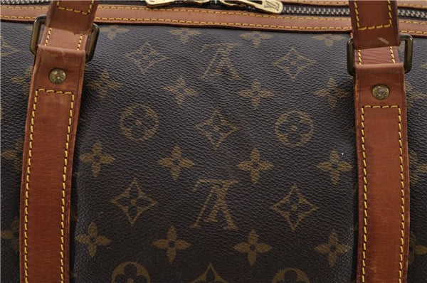 Authentic Louis Vuitton Monogram Sac Souple55 Hand Boston Bag M41622 LV 1341D