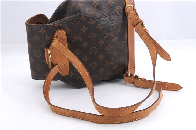Authentic Louis Vuitton Monogram Montsouris MM Backpack M51136 LV 1341E