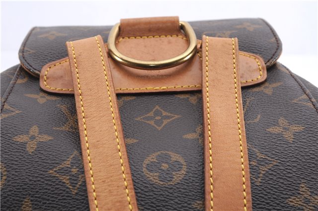 Authentic Louis Vuitton Monogram Montsouris MM Backpack M51136 LV 1341E