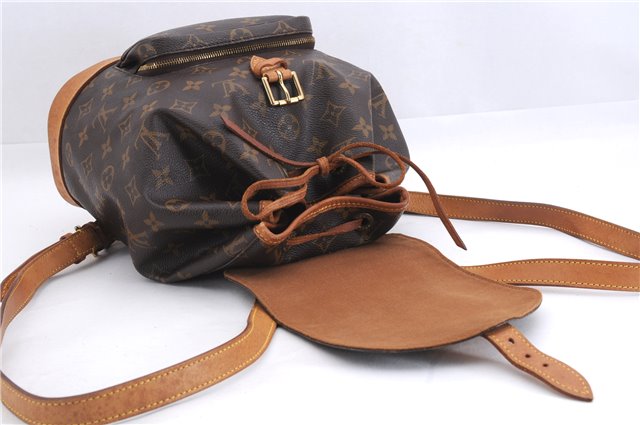 Authentic Louis Vuitton Monogram Montsouris MM Backpack M51136 LV 1341E