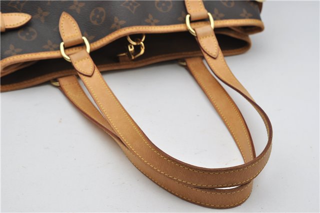 Authentic Louis Vuitton Monogram Batignolles Horizontal Tote Bag M51154 LV 1341F
