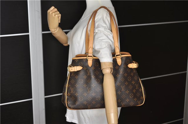 Authentic Louis Vuitton Monogram Batignolles Horizontal Tote Bag M51154 LV 1341F