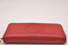 Authentic GUCCI SOHO Tassel Long Wallet Purse Leather 308004 Red 1341I