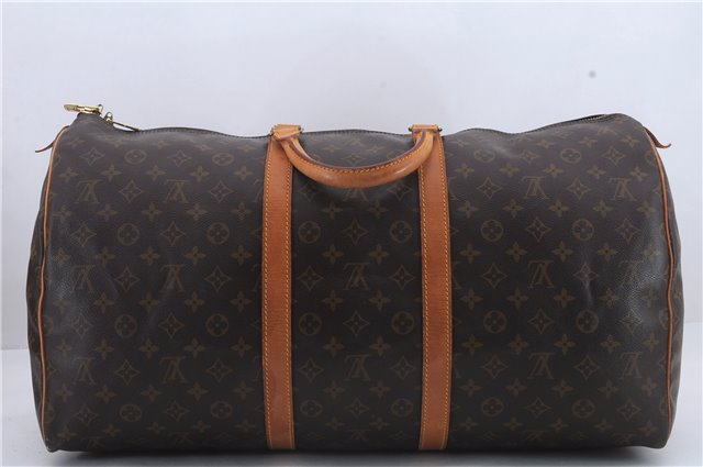 Authentic Louis Vuitton Monogram Keepall 55 Boston Bag M41424 LV 1342D