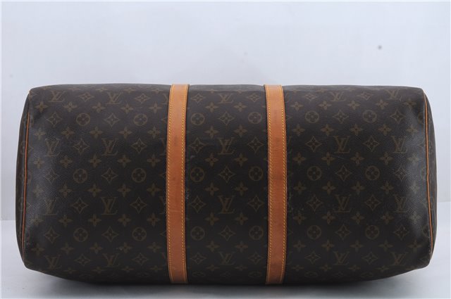 Authentic Louis Vuitton Monogram Keepall 55 Boston Bag M41424 LV 1342D