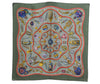 Authentic HERMES Carre 90 Scarf "Qu' importe le flacon…" Silk Green 1342I