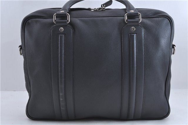 Authentic GUCCI 2Way Briefcase Business Bag Leather 231850 Black 1343D