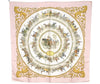 Authentic HERMES Carre 90 Scarf "LA PROMENADE DE LONGCHAMPS" Silk Pink 1343I