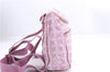 Authentic CHANEL New Travel Line 2Way Backpack Shoulder Bag Nylon Pink 1344E