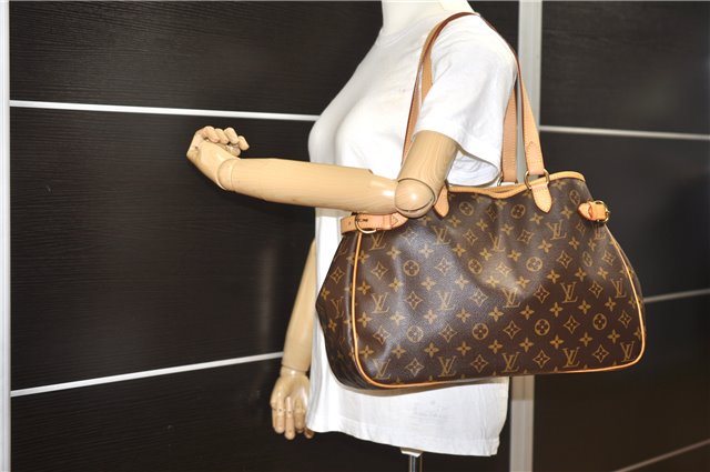 Auth Louis Vuitton Monogram Batignolles Horizontal Tote Bag M51154 LV Box 1344F