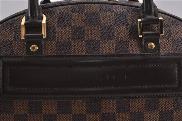 Authentic Louis Vuitton Damier Nolita Hand Boston Bag N41455 LV 1345F