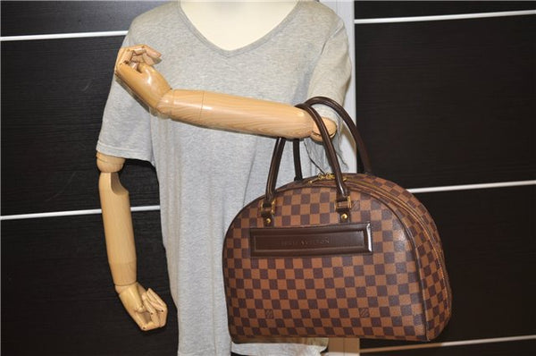 Authentic Louis Vuitton Damier Nolita Hand Boston Bag N41455 LV 1345F