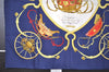 Authentic HERMES Carre 90 Scarf "SPRINGS" Silk Navy 1345I