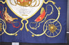 Authentic HERMES Carre 90 Scarf "SPRINGS" Silk Navy 1345I