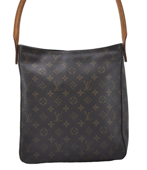 Authentic Louis Vuitton Monogram Looping GM Shoulder Bag M51145 LV 1346E