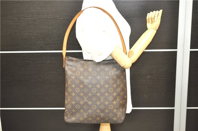 Authentic Louis Vuitton Monogram Looping GM Shoulder Bag M51145 LV 1346E