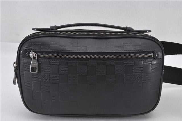 Authentic Louis Vuitton Damier Infini Ambler Bum Waist Bag Black N41288 LV 1346F