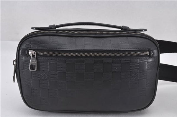 Authentic Louis Vuitton Damier Infini Ambler Bum Waist Bag Black N41288 LV 1346F