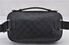 Authentic Louis Vuitton Damier Infini Ambler Bum Waist Bag Black N41288 LV 1346F