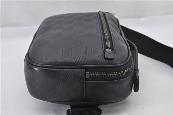 Authentic Louis Vuitton Damier Infini Ambler Bum Waist Bag Black N41288 LV 1346F
