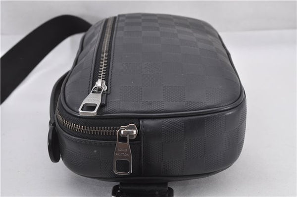 Authentic Louis Vuitton Damier Infini Ambler Bum Waist Bag Black N41288 LV 1346F