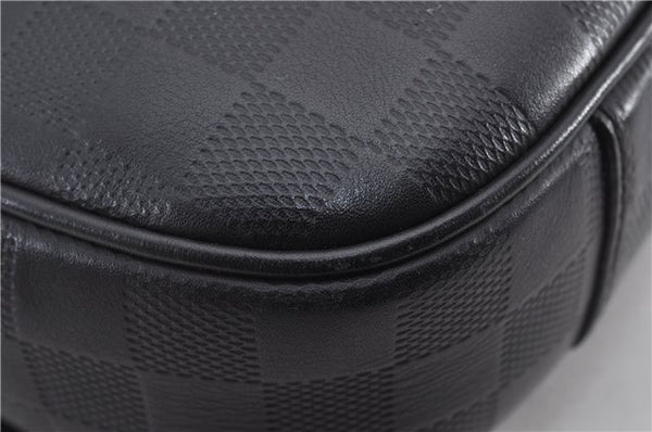 Authentic Louis Vuitton Damier Infini Ambler Bum Waist Bag Black N41288 LV 1346F