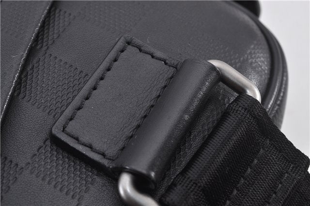 Authentic Louis Vuitton Damier Infini Ambler Bum Waist Bag Black N41288 LV 1346F