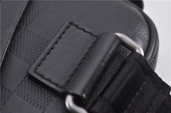 Authentic Louis Vuitton Damier Infini Ambler Bum Waist Bag Black N41288 LV 1346F