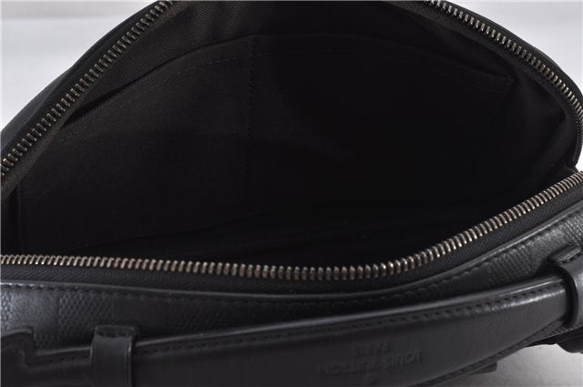 Authentic Louis Vuitton Damier Infini Ambler Bum Waist Bag Black N41288 LV 1346F