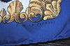 Authentic HERMES Carre 90 Scarf "LVDOVICVS MAGNVS" Silk Blue 1346I