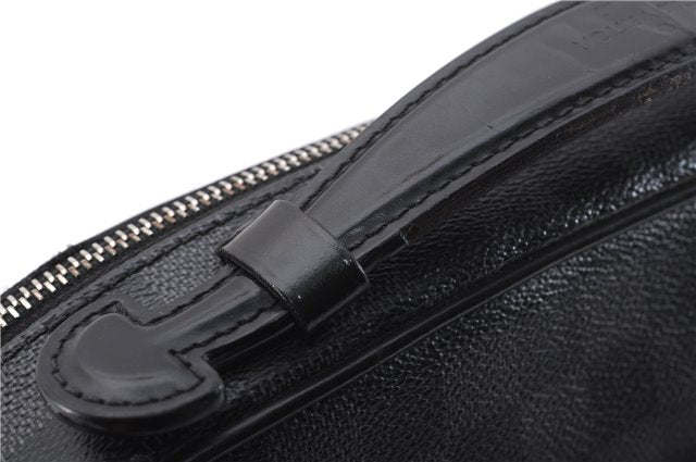 Authentic Louis Vuitton Damier Graphite Ambler Waist Body Bag N41289 LV 1347F