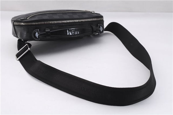 Authentic Louis Vuitton Damier Graphite Ambler Waist Body Bag N41289 LV 1347F