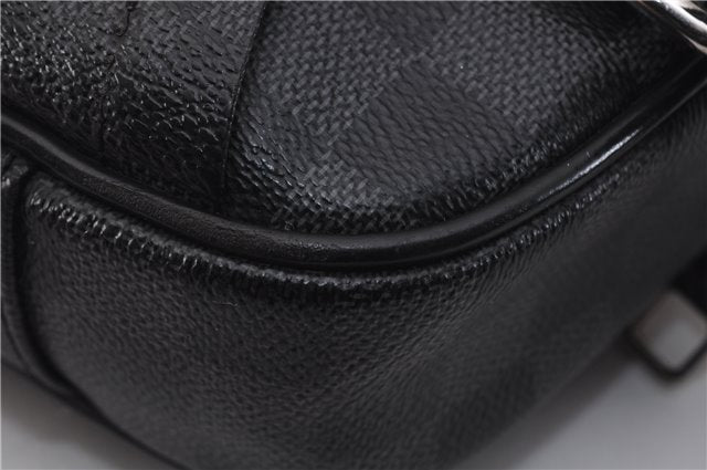 Authentic Louis Vuitton Damier Graphite Ambler Waist Body Bag N41289 LV 1347F