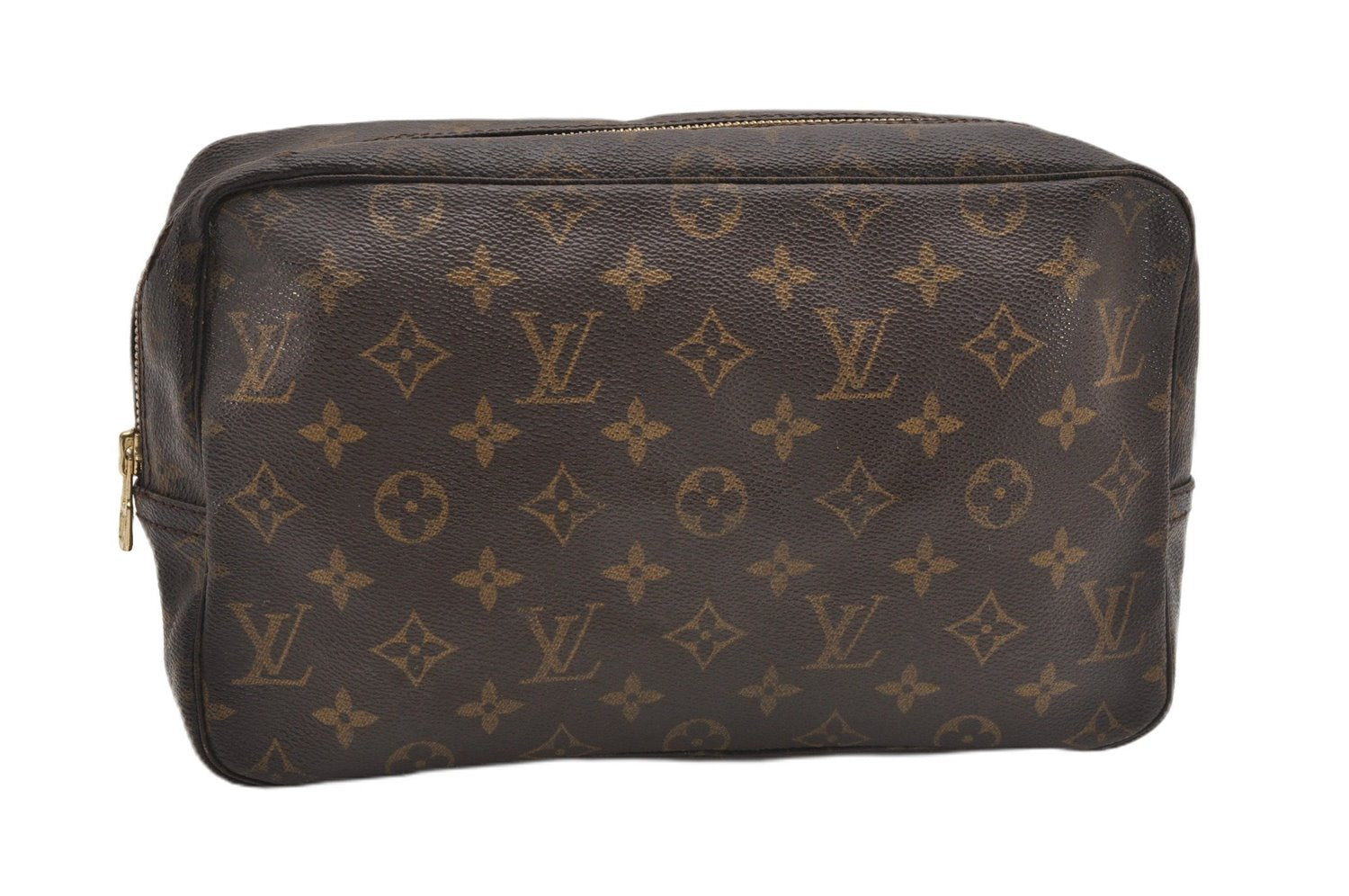 Authentic Louis Vuitton Monogram Trousse Toilette 28 Clutch Bag M47522 LV 1347G