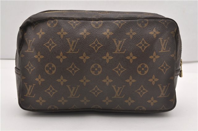 Authentic Louis Vuitton Monogram Trousse Toilette 28 Clutch Bag M47522 LV 1347G