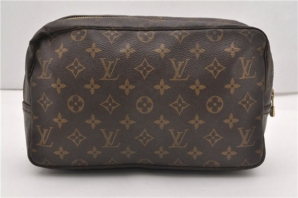 Authentic Louis Vuitton Monogram Trousse Toilette 28 Clutch Bag M47522 LV 1347G