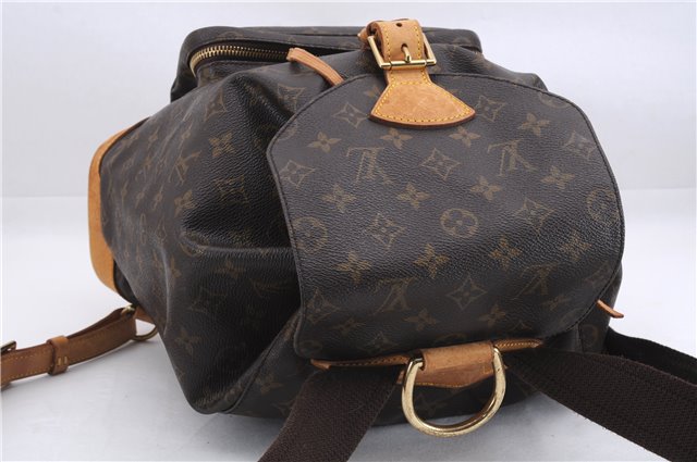 Authentic Louis Vuitton Monogram Montsouris GM Backpack M51135 LV 1348E