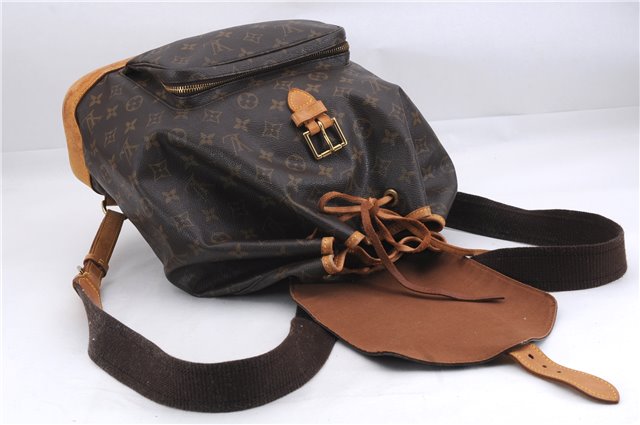 Authentic Louis Vuitton Monogram Montsouris GM Backpack M51135 LV 1348E