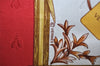 Authentic HERMES Carre 90 Scarf "Herbier de Gavarnie" Silk Red 1348I